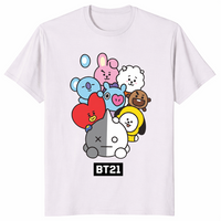 Ice grey bt21 character shirt front print