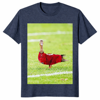 Buccaneers duck shirt in heather navy unisex cotton tee
