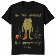 Built different incorrectly shirt in black