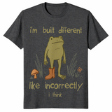 Built different incorrectly shirt in dark heather grey