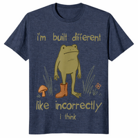 Built different incorrectly shirt in heather navy