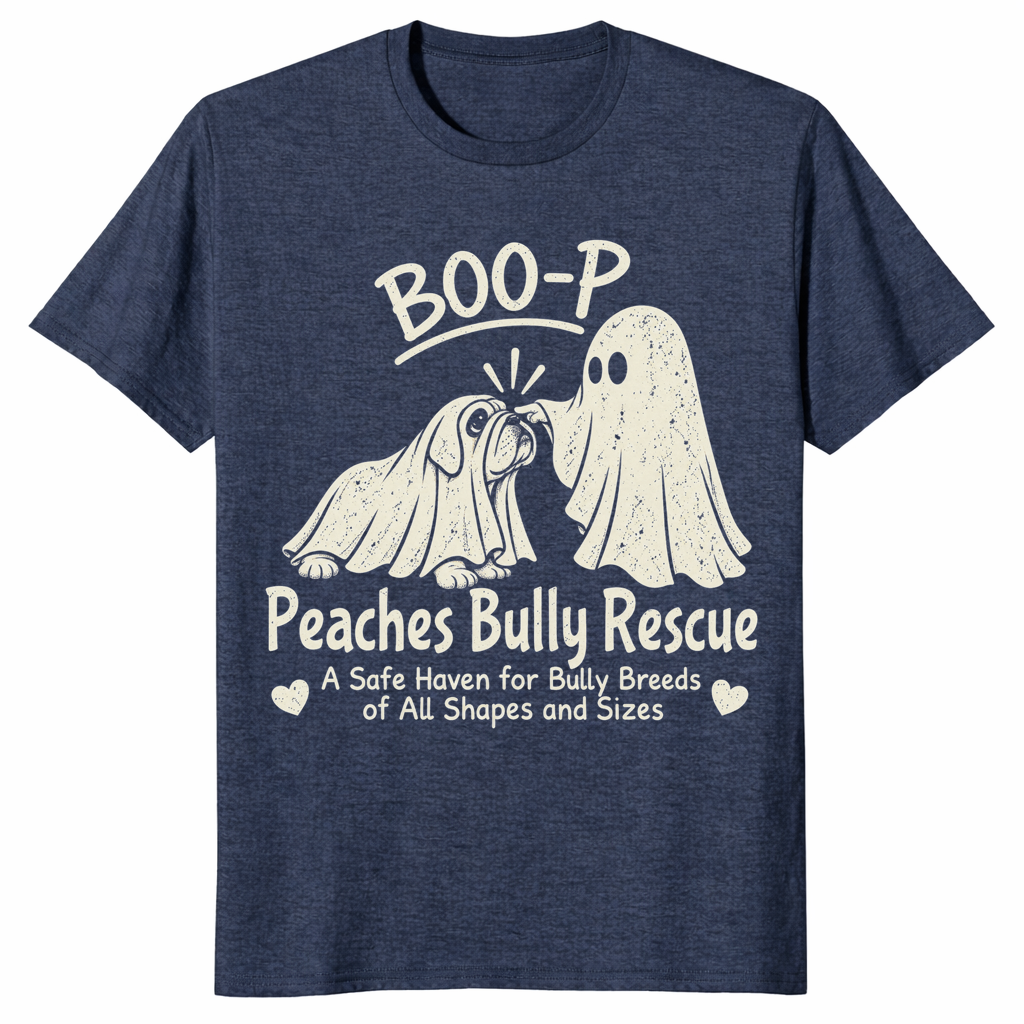 Bully Breed Rescue Shirt in heather navy