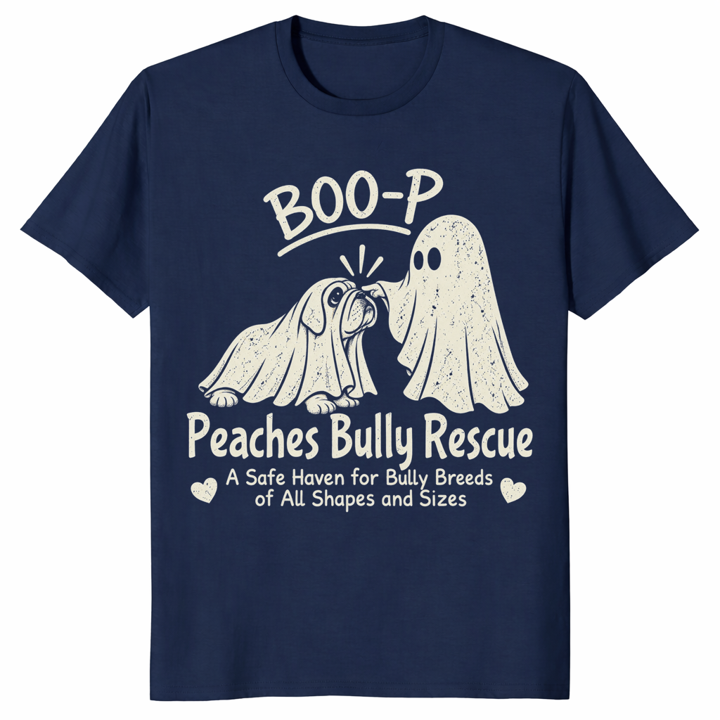 Bully Breed Rescue Shirt in navy