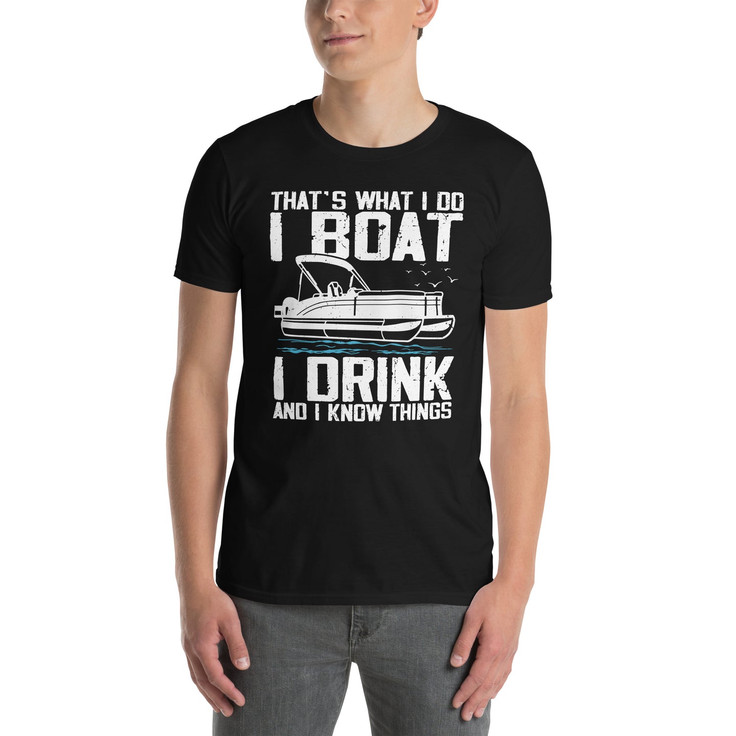 Funny Pontoon Boat T-Shirt - Boat Life Captain Gift - Cuccico Design