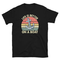 Life Is Better On A Boat Vintage Boating T-Shirt - Cuccico Design