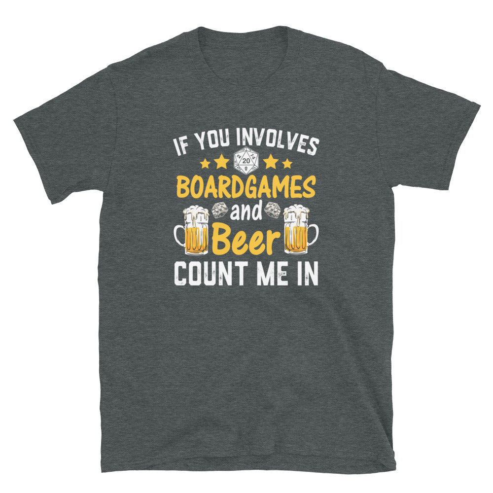 Board Games and Beer T-Shirt - Funny Drinker Gift - Cuccico Design