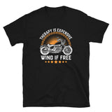 Therapy Is Expensive Wind Is Free Biker T-Shirt Funny Quote - Cuccico Design
