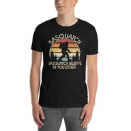"Sasquatch Doesn't Believe in You Either" Funny Sasquatch T-Shirt - Cuccico Design