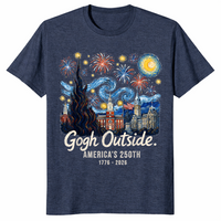Gogh Outside Starry Night USA Shirt | America's 250th Anniversary Tee | Cuccico