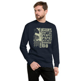 Papas with Pretty Granddaughters Sweatshirt - Funny Papa Gift - Cuccico Design