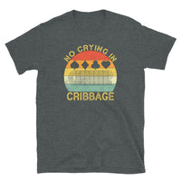 Funny Cribbage T-Shirt - No Crying In Cribbage - Cuccico Design