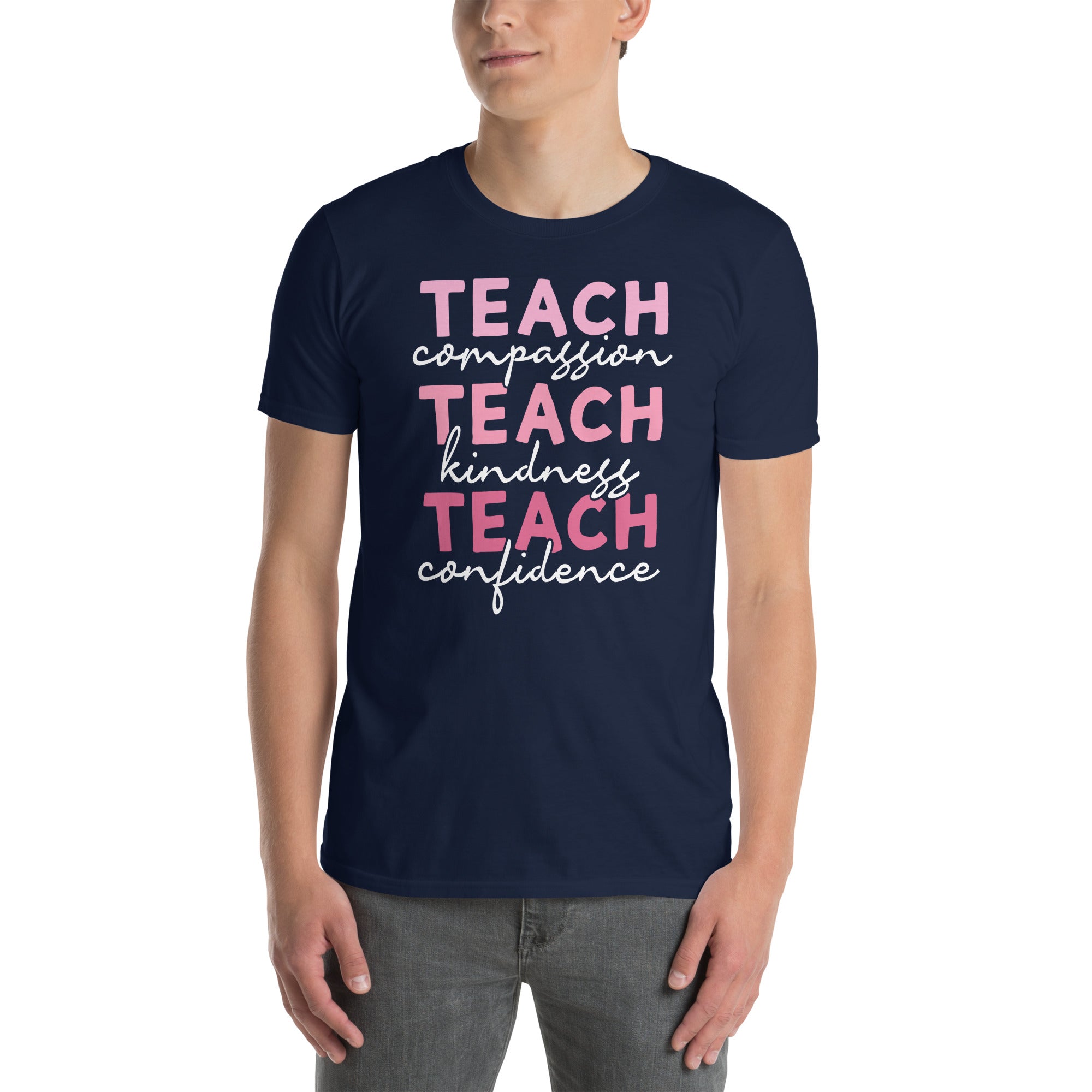 Teacher T-Shirt Gift for Teacher - Teach Compassion Kindness - Cuccico Design