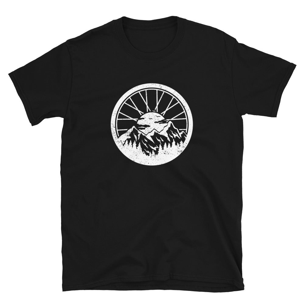 Mountain Bike T-Shirt | MTB Wheel Design Cycling Tee - Cuccico Design