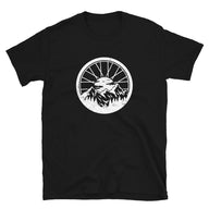 Mountain Bike T-Shirt | MTB Wheel Design Cycling Tee - Cuccico Design