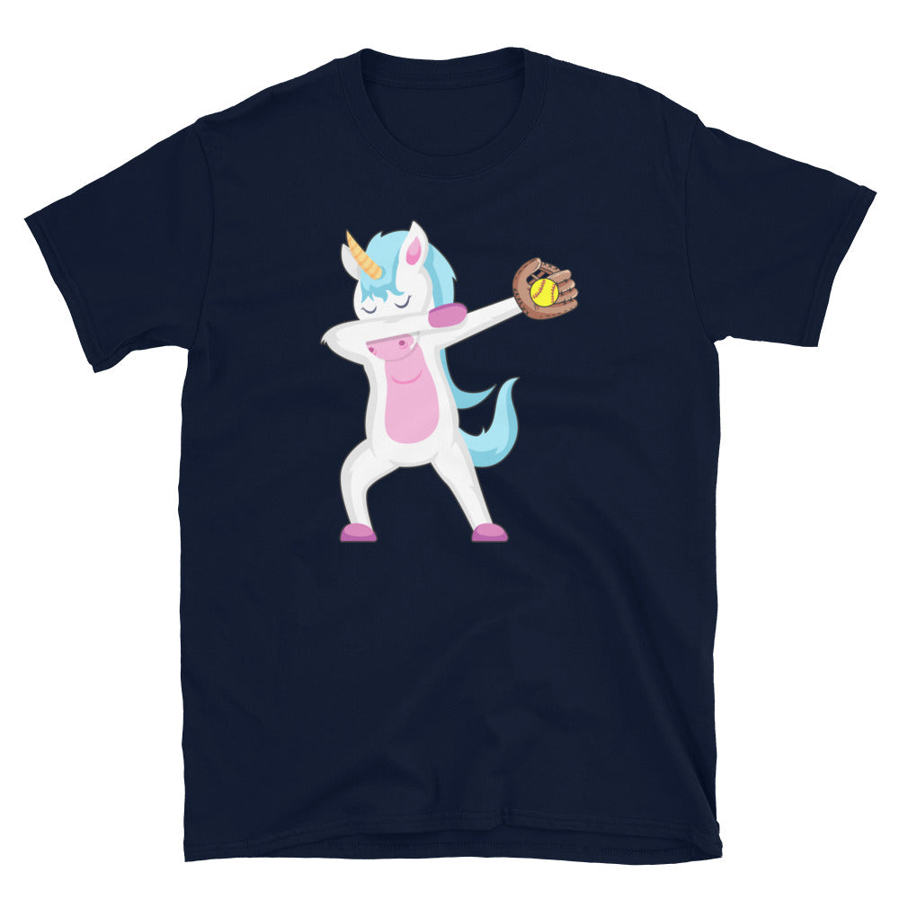 Dabbing Unicorn Baseball Shirt Funny Toddler & Girls T-Shirt - Cuccico Design