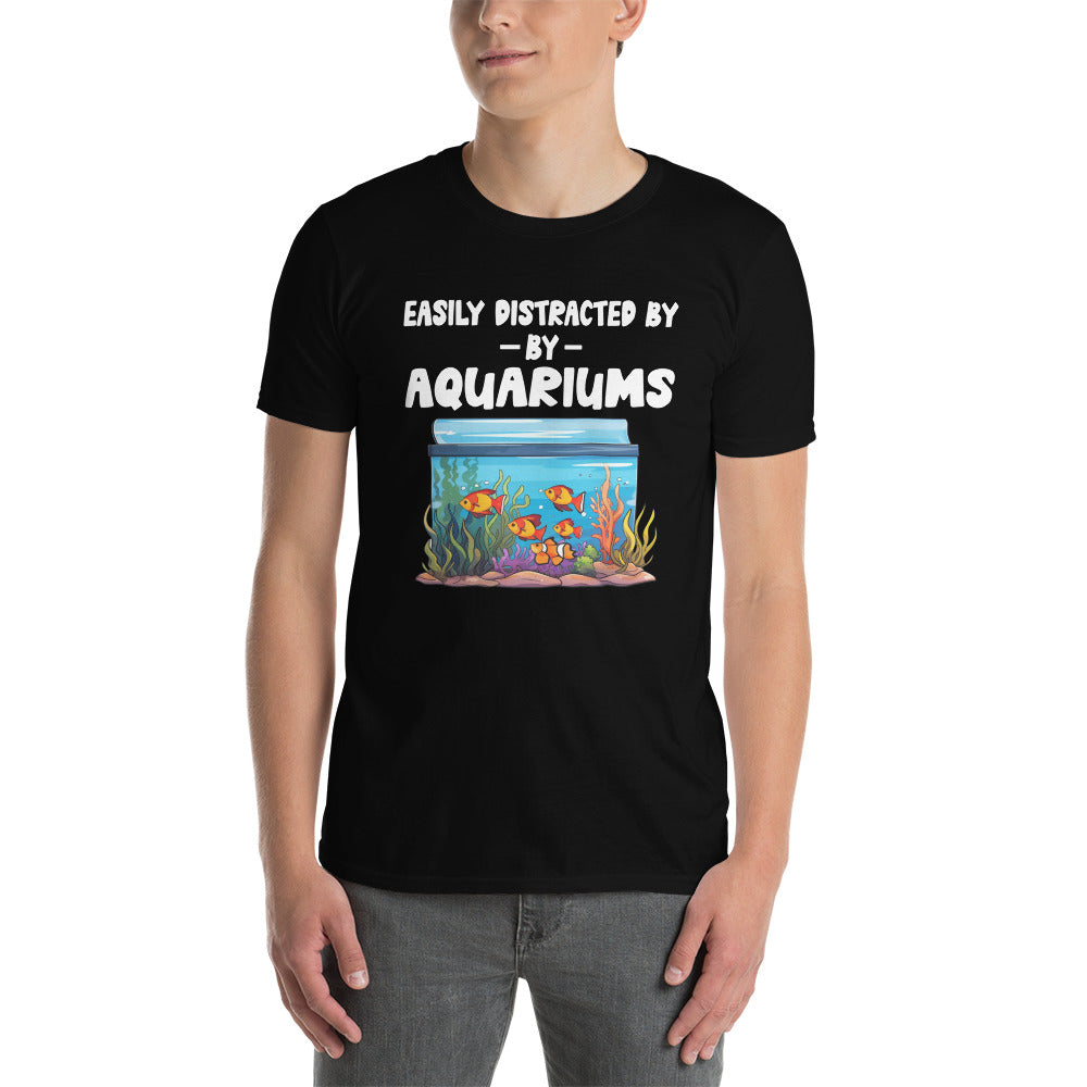 Aquarium T-Shirt: Easily Distracted - Funny Fish Lover Gift - Cuccico Design