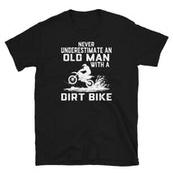 Funny Old Man Dirt Bike T-Shirt | Great Rider Gift - Cuccico Design