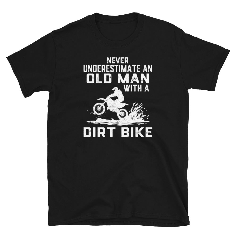 Funny Old Man Dirt Bike T-Shirt | Great Rider Gift - Cuccico Design