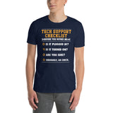 Funny Tech Support Checklist Unisex T-Shirt | Geek Gift - Cuccico Design