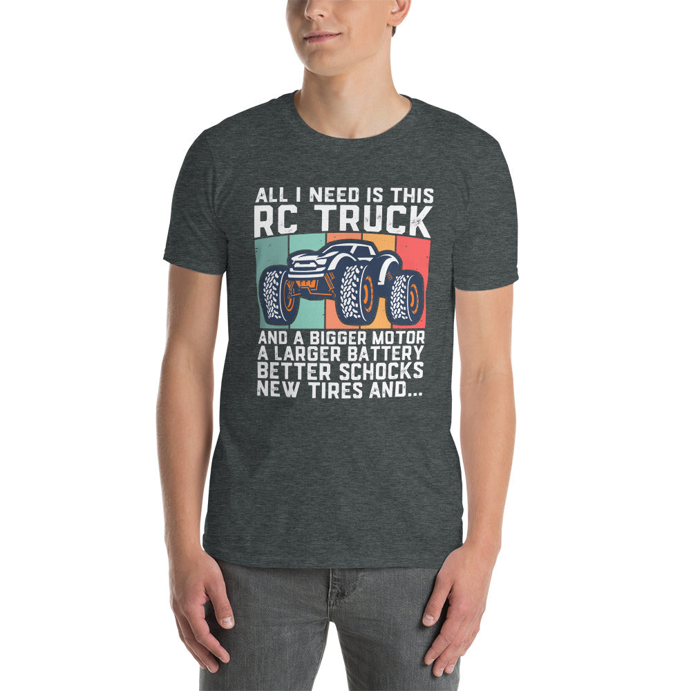 RC Truck T-Shirt for RC Model Fans | Bigger Motors Theme - Cuccico Design