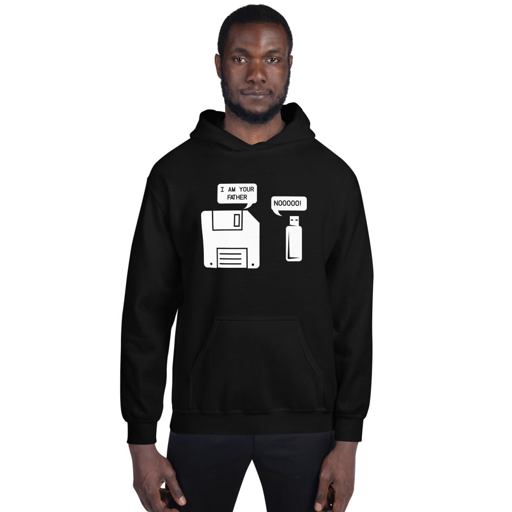 Funny USB Floppy Disk Hoodie for Computer Geeks - Cuccico Design