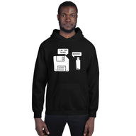 Funny USB Floppy Disk Hoodie for Computer Geeks - Cuccico Design