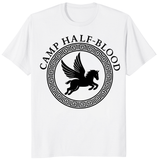White Camp Half-Blood Chronicles Branches Shirt by Cuccico with Percy Jackson Pegasus design