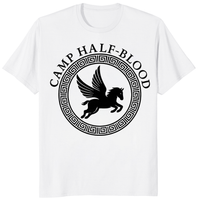 White Camp Half-Blood Chronicles Branches Shirt by Cuccico with Percy Jackson Pegasus design