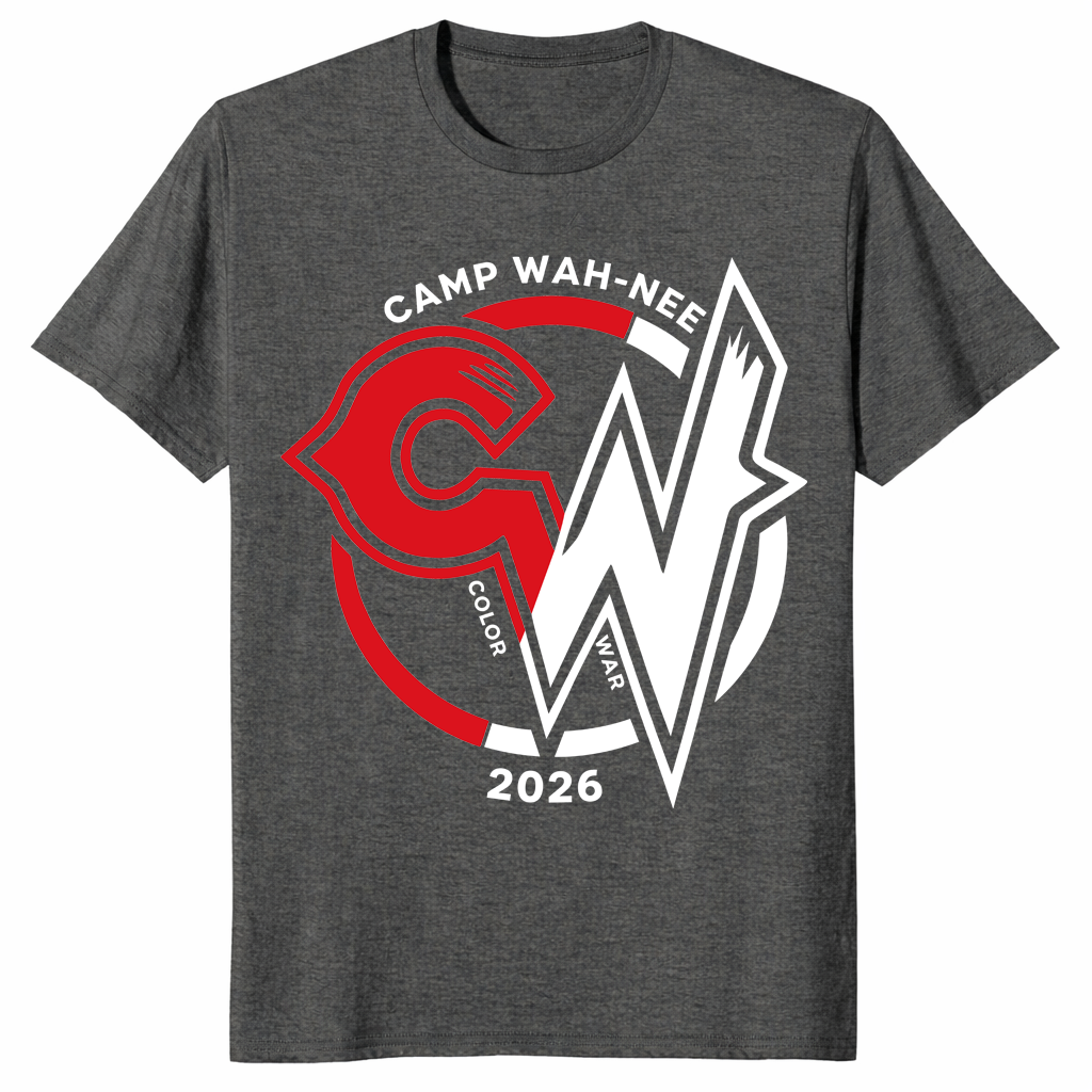 Camp Wah-Nee Color War shirt dark heather