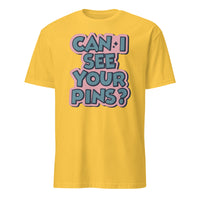 Can I See Your Pins Shirt in Daisy yellow by Cuccico – Enamel Pin Shirt