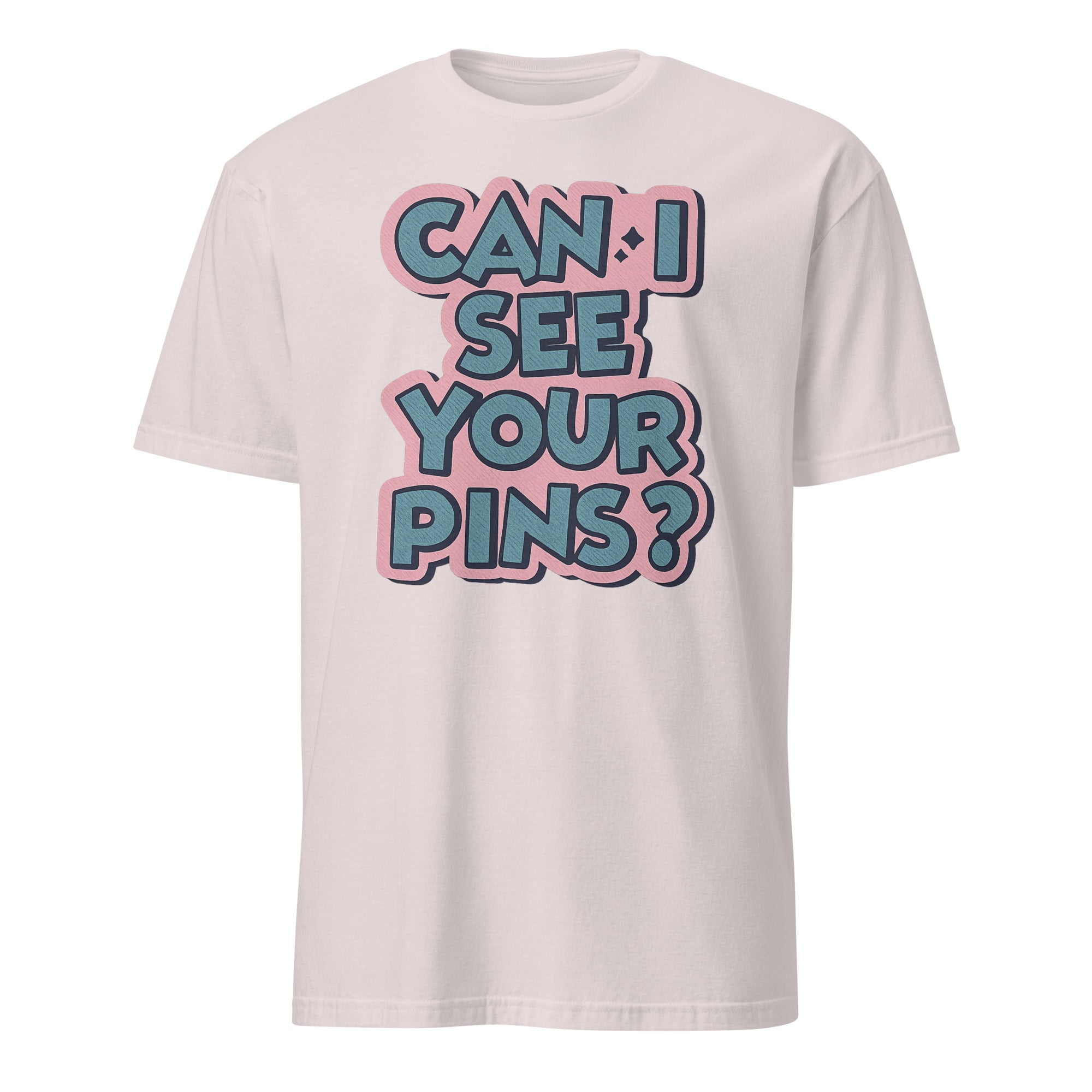 Can I See Your Pins Shirt in Ice Grey by Cuccico – Collector Graphic Tee