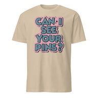 Can I See Your Pins Shirt in Sand color by Cuccico – Pin Collector T-Shirt