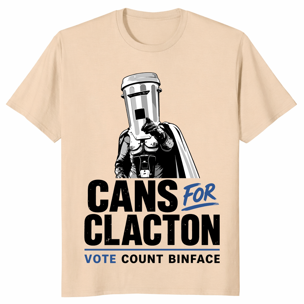 Cans For Clacton Vote Count Binface UK Election Parody Shirt | Cuccico