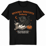 Cat biscuits shirt in black