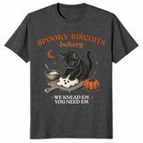 Cat biscuits shirt in dark heather grey