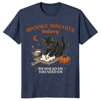 Cat biscuits shirt in heather navy