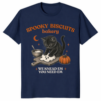 Cat biscuits shirt in navy