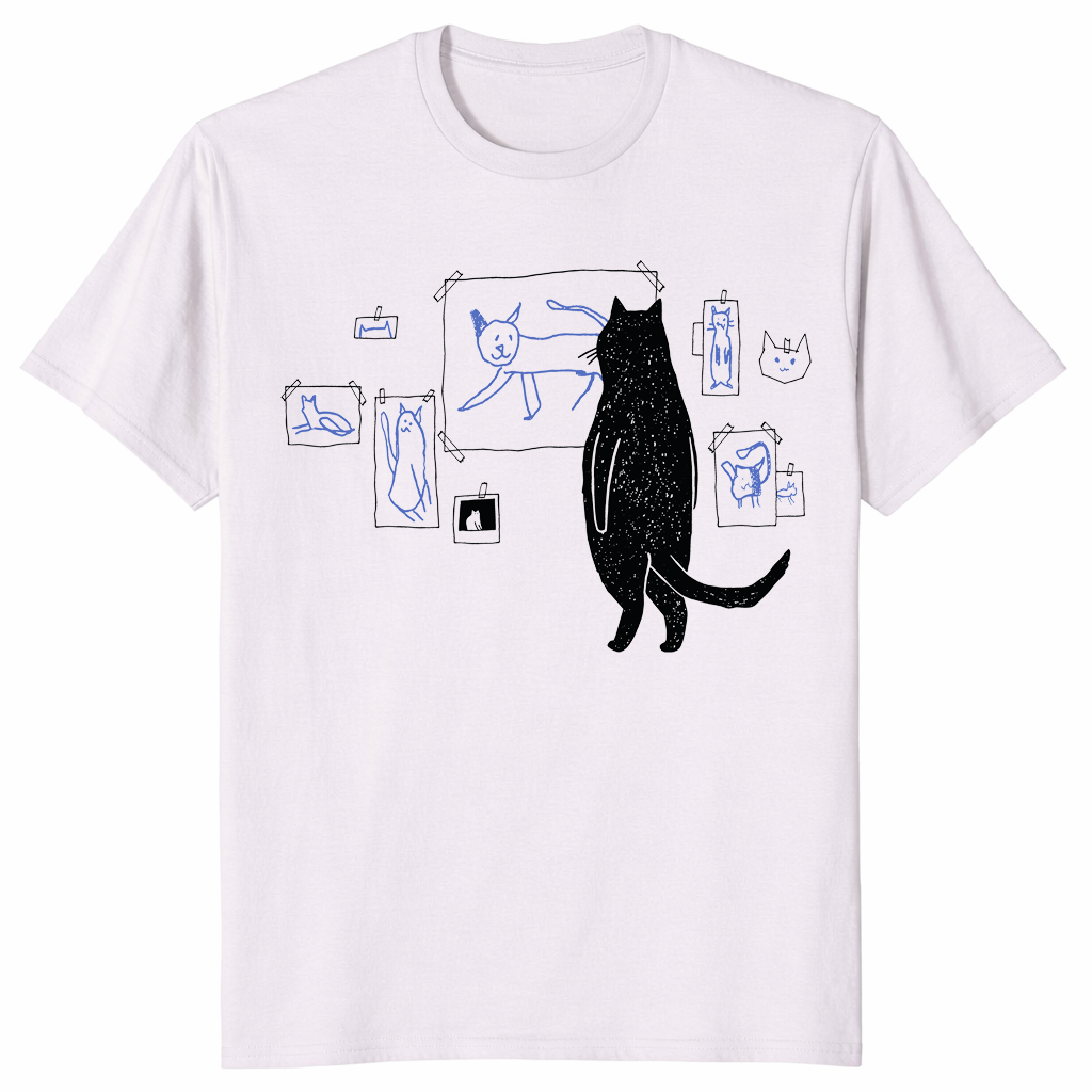 Cat gallery shirt in ice grey