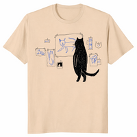 Cat gallery shirt in sand