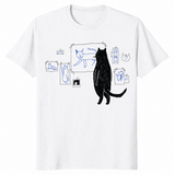 Cat gallery shirt in white
