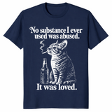 Cat smoking shirt in navy