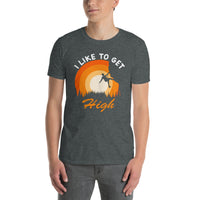 Rock Climbing T-Shirt | 'I Like To Get High' Climber Gift - Cuccico Design