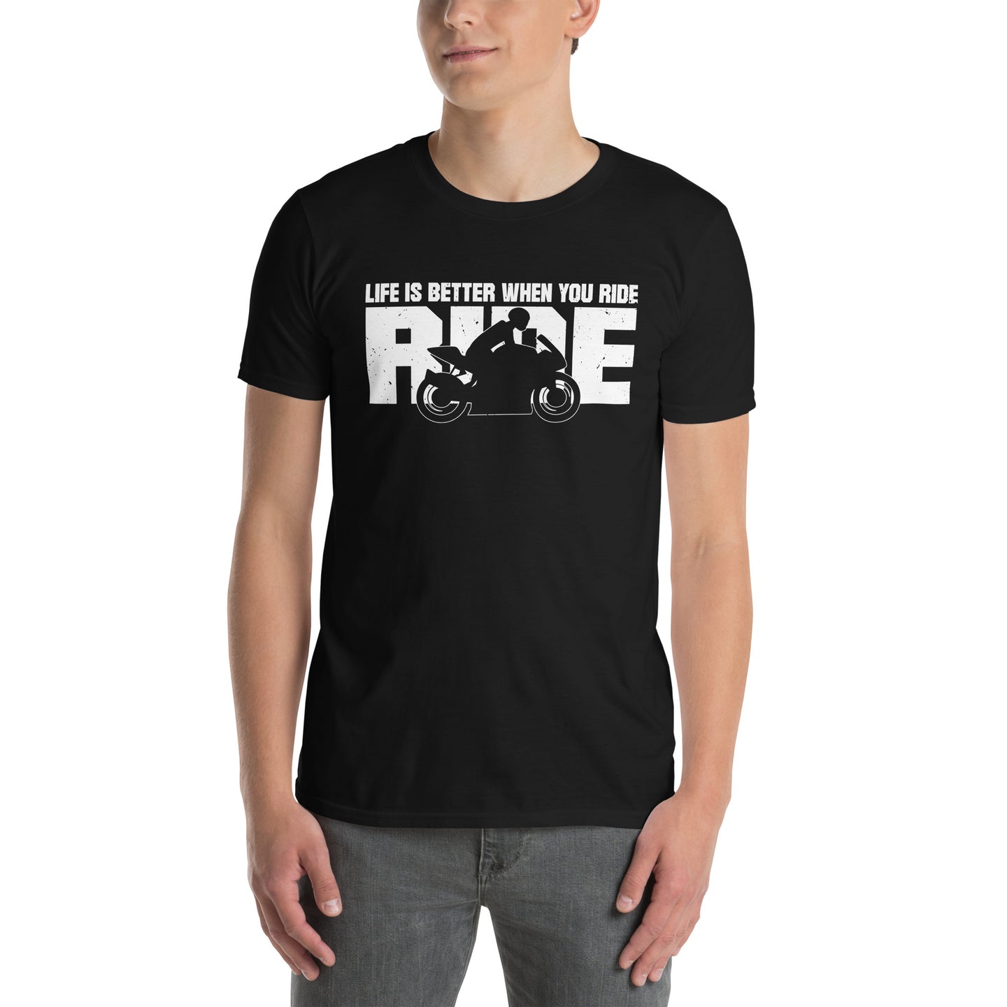 Motorcycle T-Shirt - Funny Biker Shirt | Life is Better When You Ride - Cuccico Design