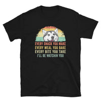 Funny Siberian Husky T-Shirt | Every Snack Every Meal - Cuccico Design