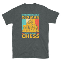 Never Underestimate An Old Man Chess T-Shirt | Funny Gift - Cuccico Design