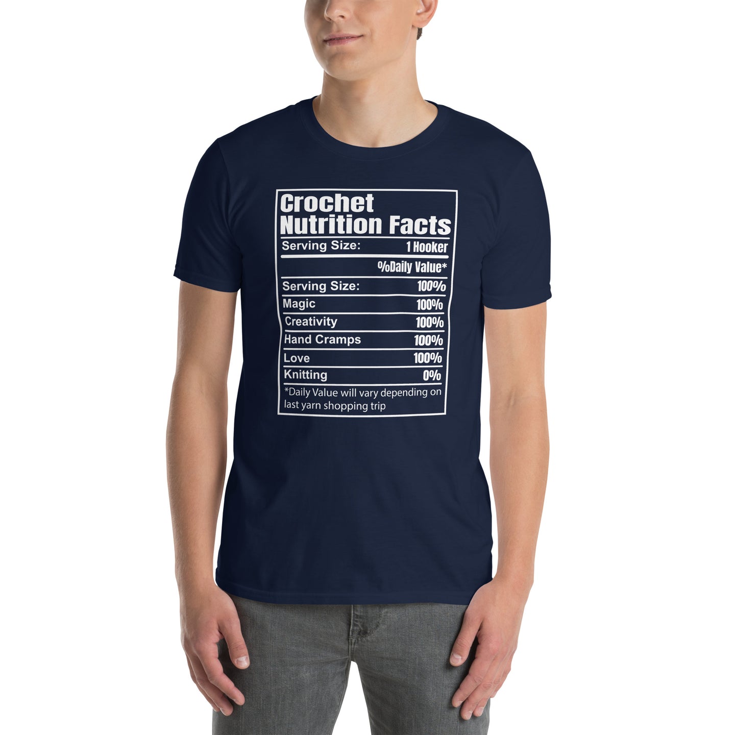 Crochet Nutrition Facts T-Shirt | Funny Crocheter Tee - Cuccico Design