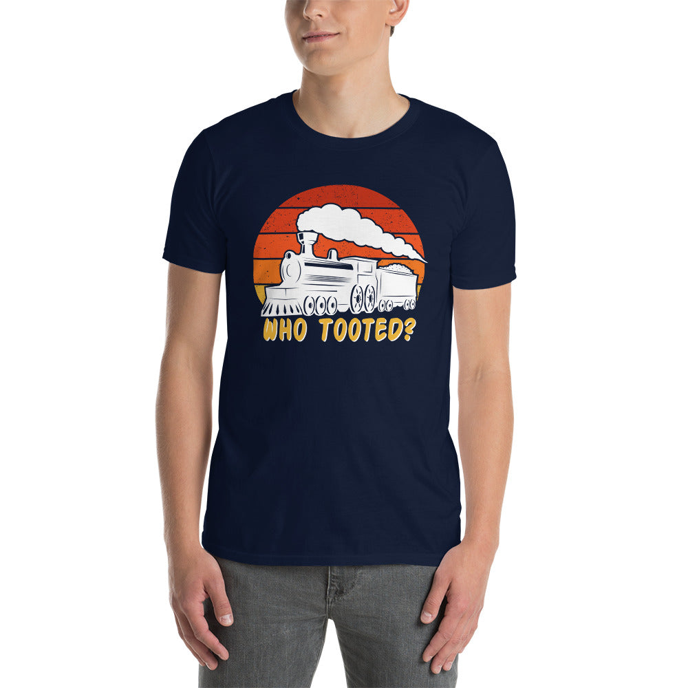 Who Tooted Funny Train T-Shirt - Train Lovers Gift - Cuccico Design