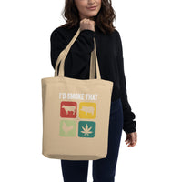 Grill Master Eco Tote Bag - Funny BBQ Gift for Smokers - Cuccico Design