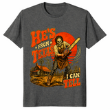 Chainsaw skeleton shirt in dark heather