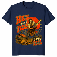 Chainsaw skeleton shirt in navy